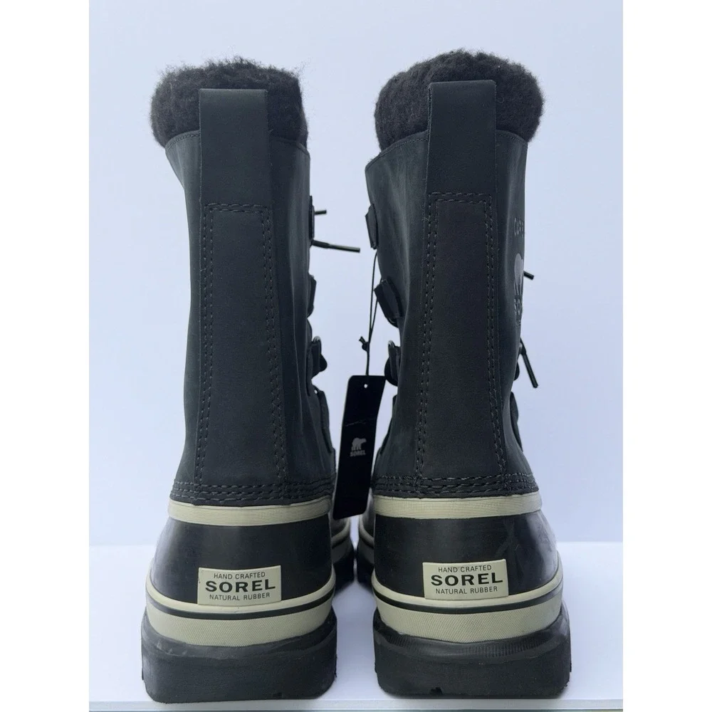 Sorel Caribou Waterproof Insulated Winter Boots Black Mens 11 1523773 NWOB